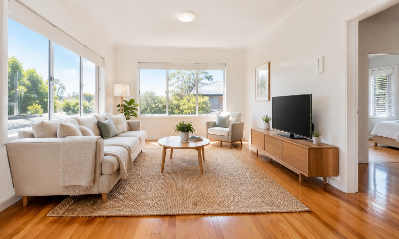 Bright, well-presented rental property interior