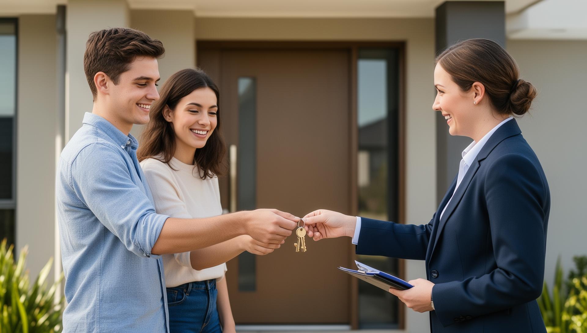 Receiving house keys
